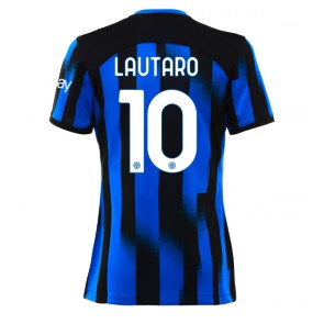 Inter Milan Lautaro Martinez #10 Domaci Dres za Ženska 2023-24 Kratak Rukavima